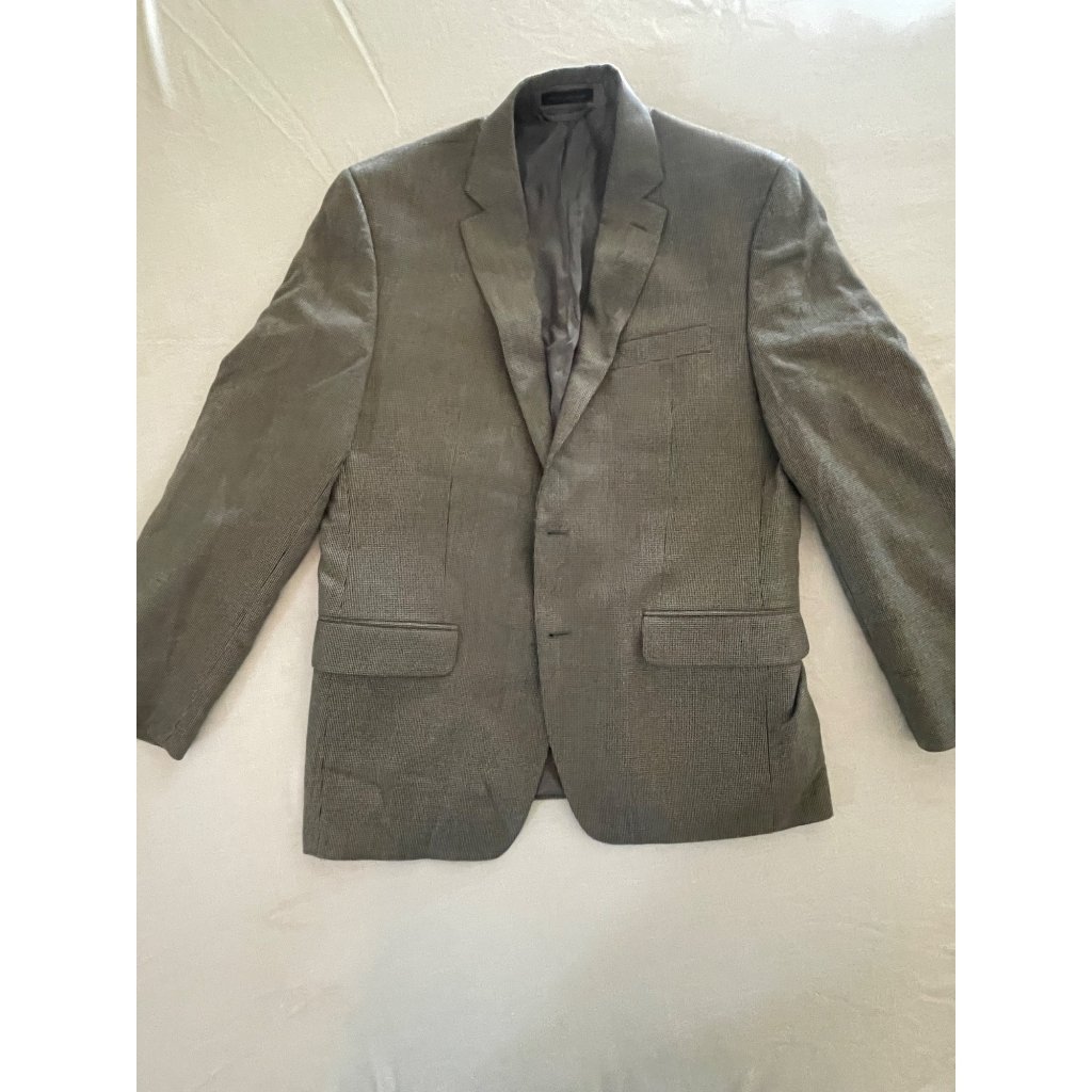 Lauren Ralph Lauren Mens Houndstooth Blazer 40r Gray